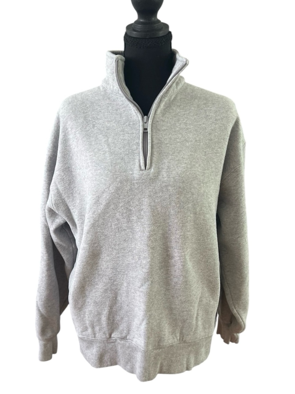 TNA Quarter Zip Sweatfleece Cozy Fleece Boyfriend Fit - Small